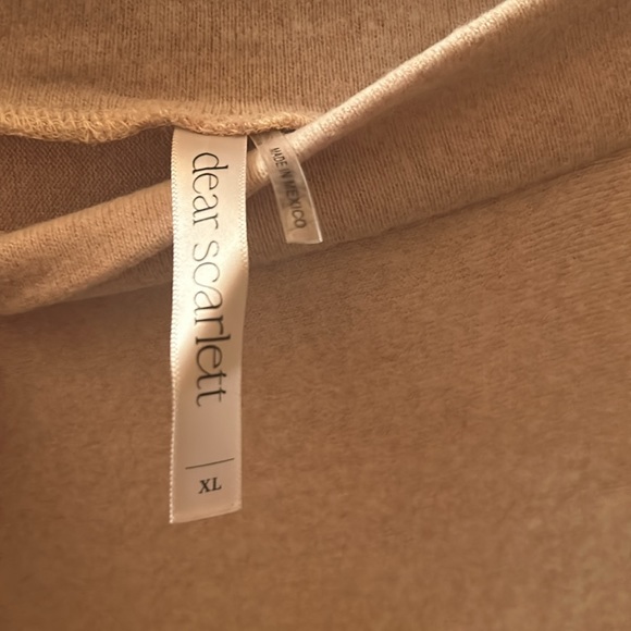 NWT oatmeal short sleeve boatneck dalman sweater - Picture 3 of 5